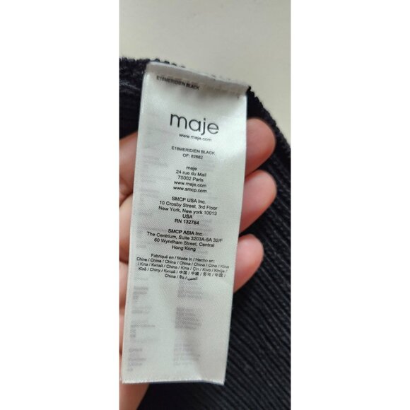 Maje Meridien Chain-Trim Cardigan Size 2 - Picture 10 of 16